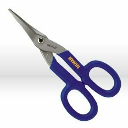 IRWIN Straight Cut Snips, 7in. TINNER SNIP, CUT STRAIGHT & TIGHT CURVES 23007